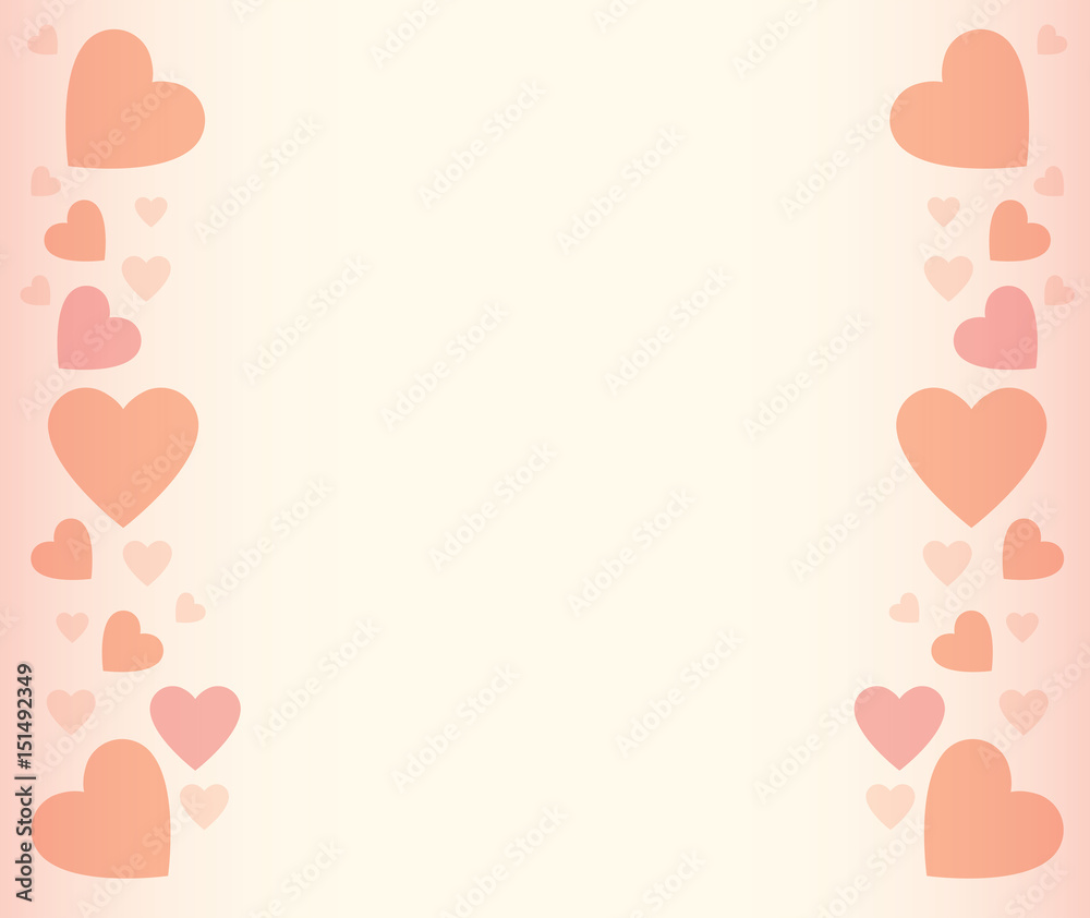 Vector illustration of heart shapes 