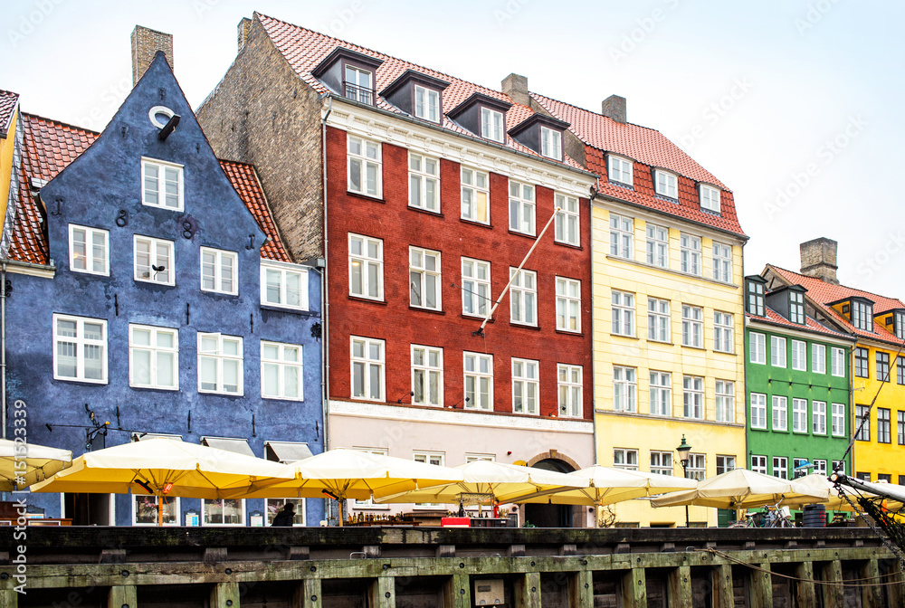 Colorful Copenhagen houses