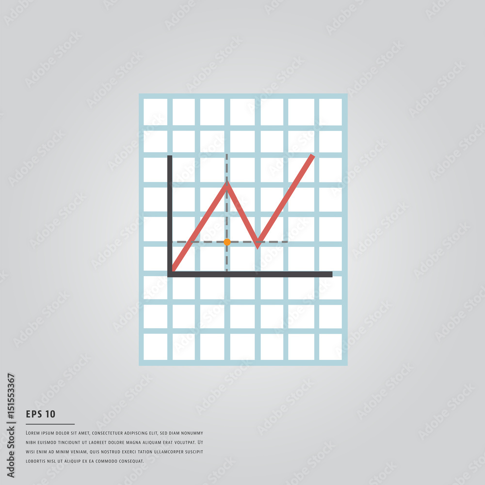 Vector image of graphic chart