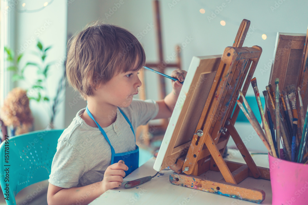 Child in studio