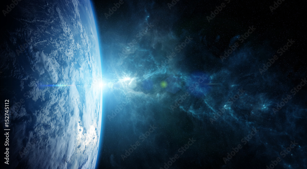 Planet Earth in space 3D rendering elements of this image furnished by NASA