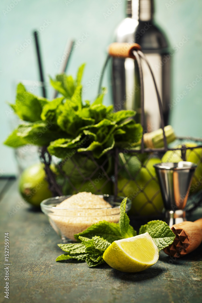 Mojito cocktail ingredients