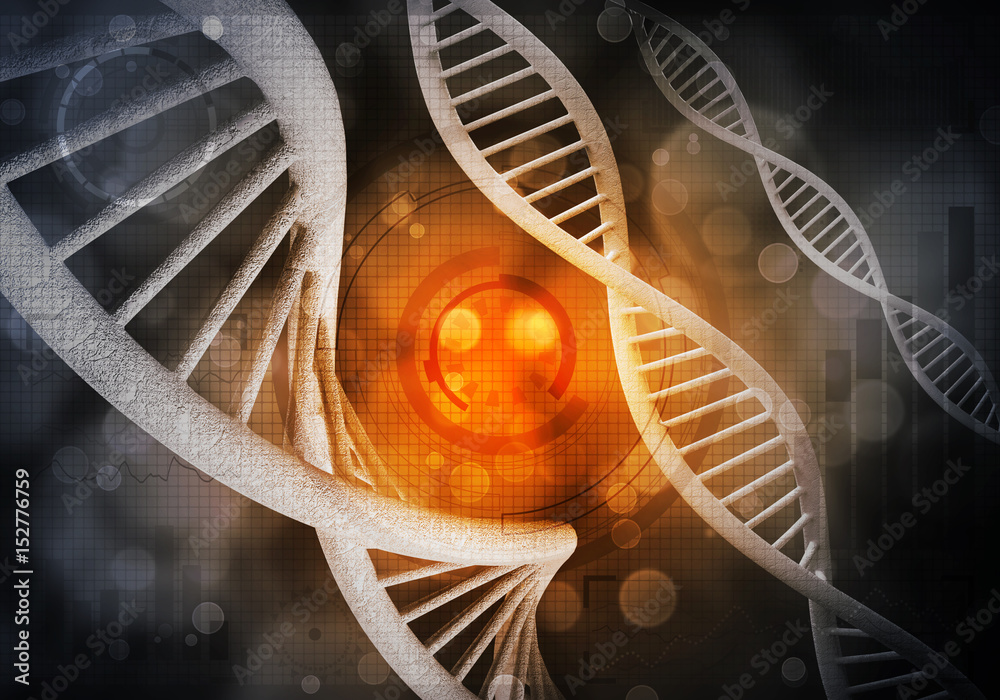 DNA molecules background