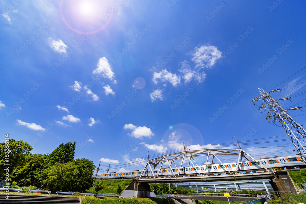 青空と鉄道