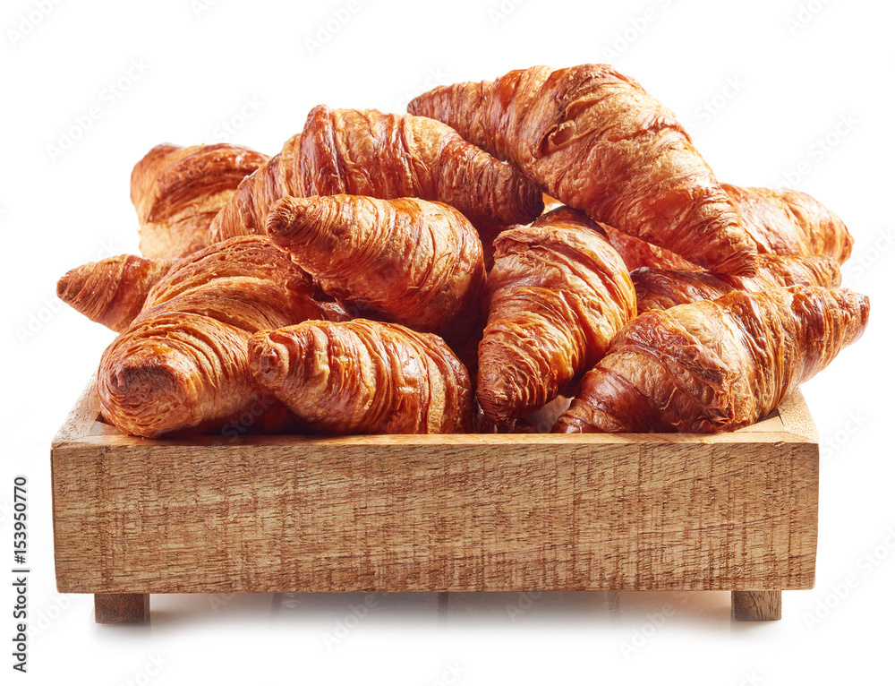 freshly baked croissants