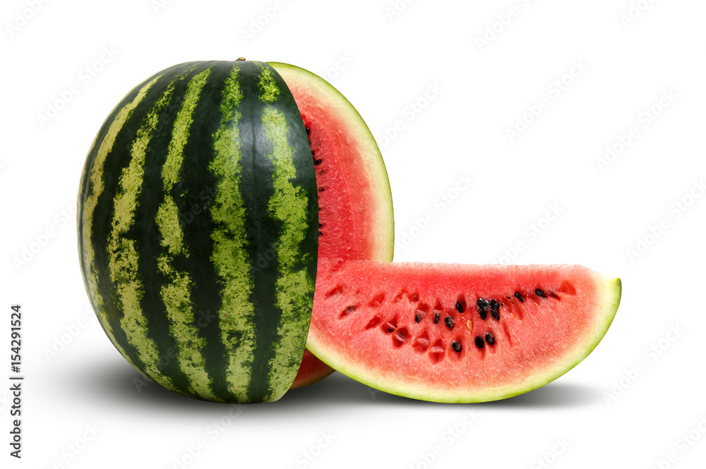  watermelon isolated on white