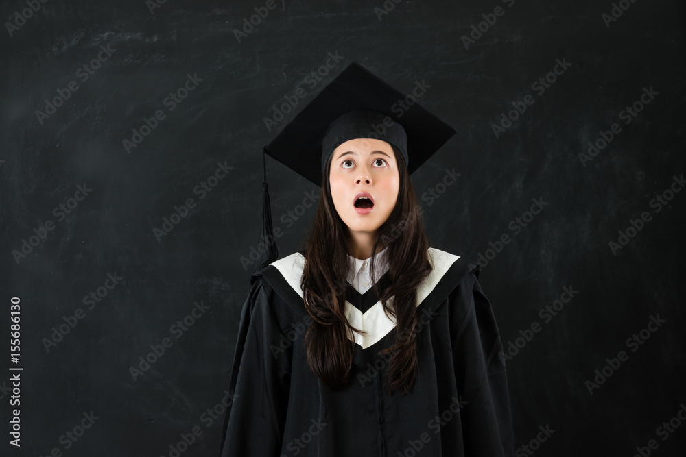 woman staggering opened mouth