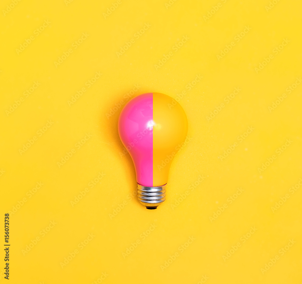 Colored light bulb