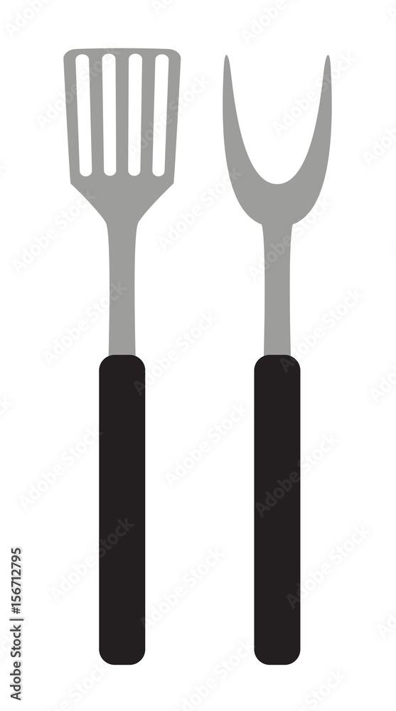 BBQ and Grill Tools. Vector Illustration