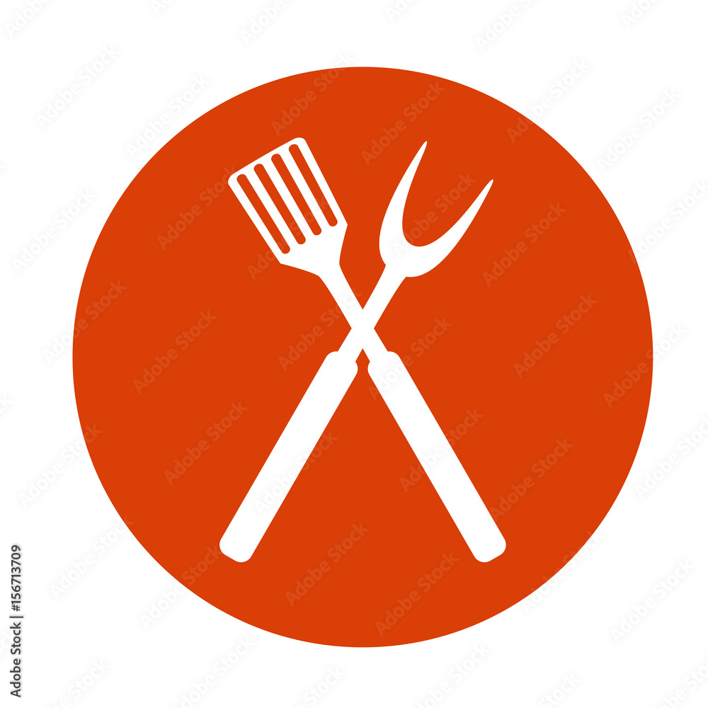 BBQ and Grill Tools. Vector Illustration