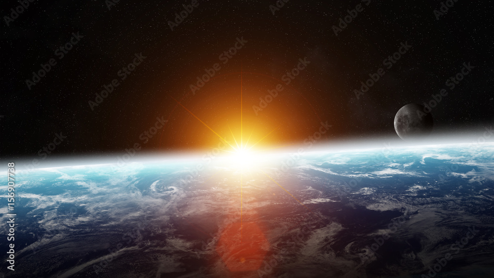 Planet Earth in space 3D rendering elements of this image furnished by NASA