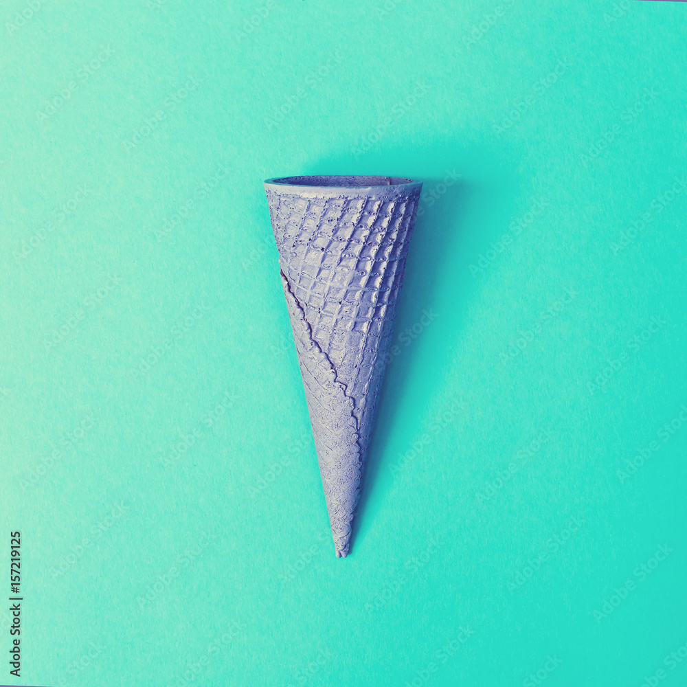 Painted ice cream cone