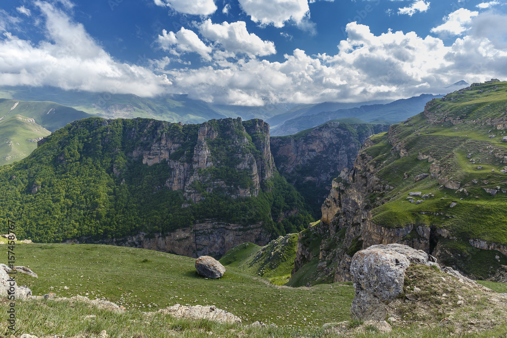 Surroundings of the mountain village of Qriz.Azerbaijan