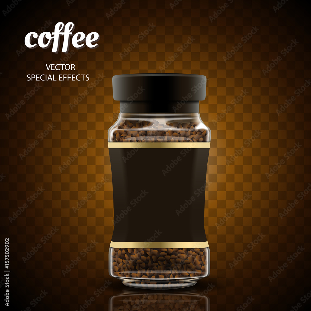 coffee jar illustration