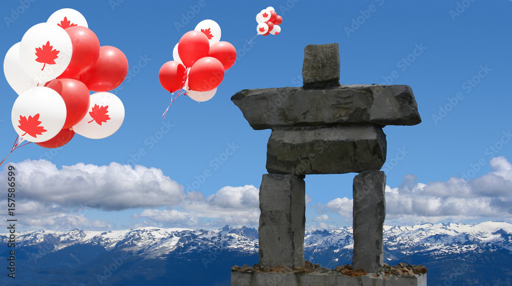 Canada day Inukshuk