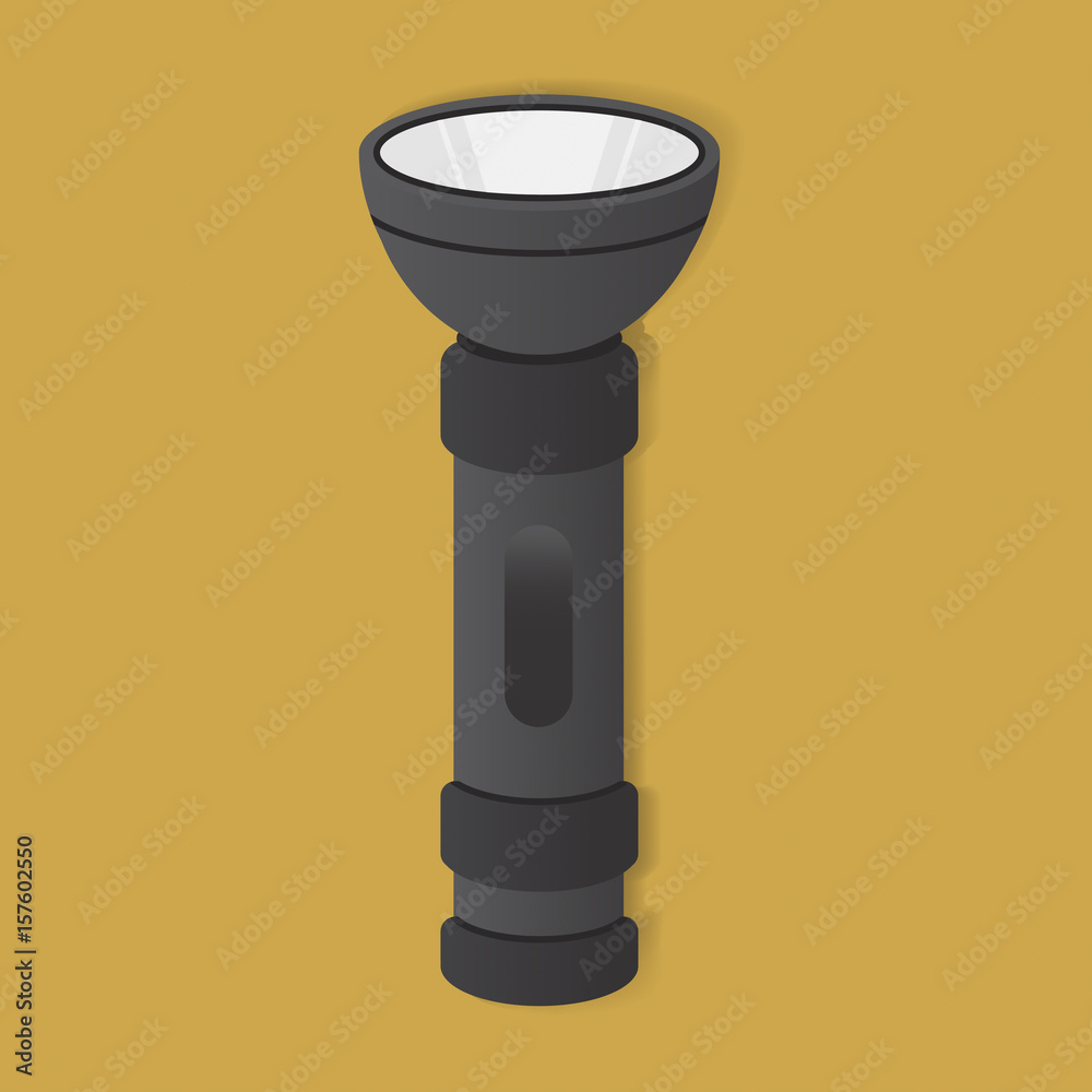 Flashlight Equipment Graphic Illustration Vector