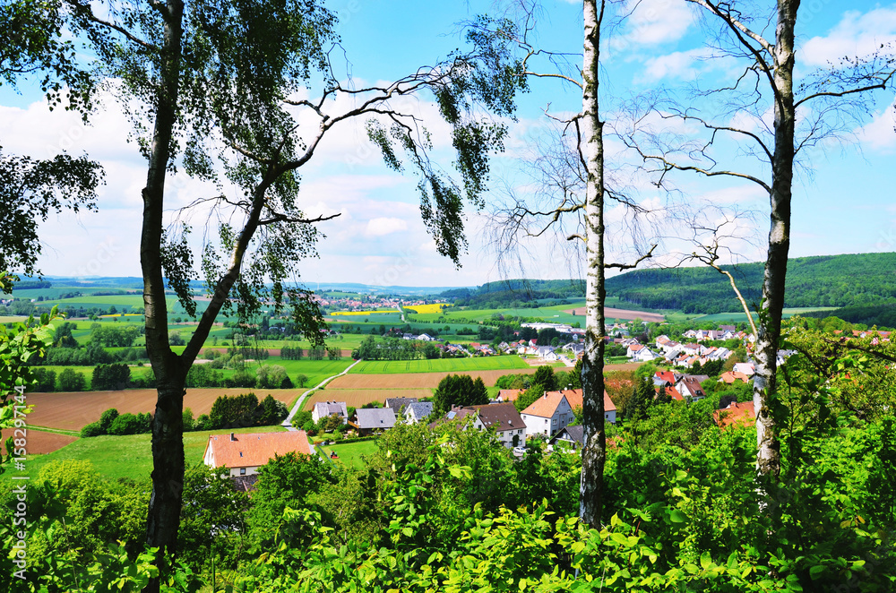 Lipperland, Blick auf Schwalenberg und Brakelsiek