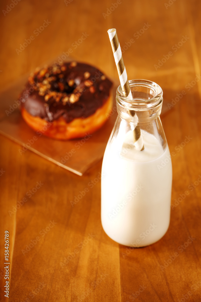 Donuts and milk