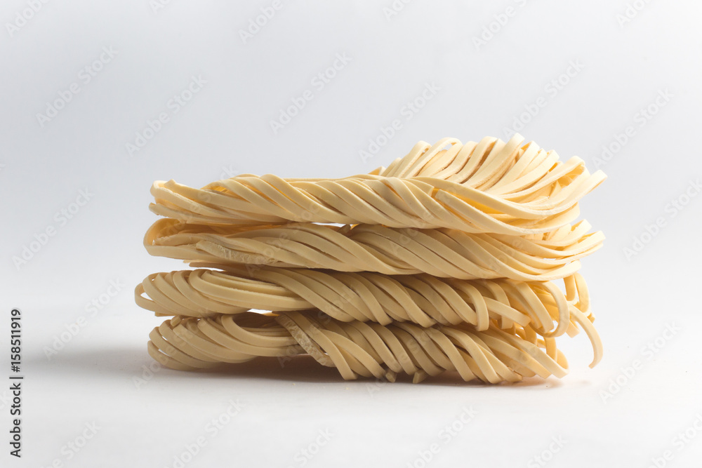 Fresh tagliatelle pasta