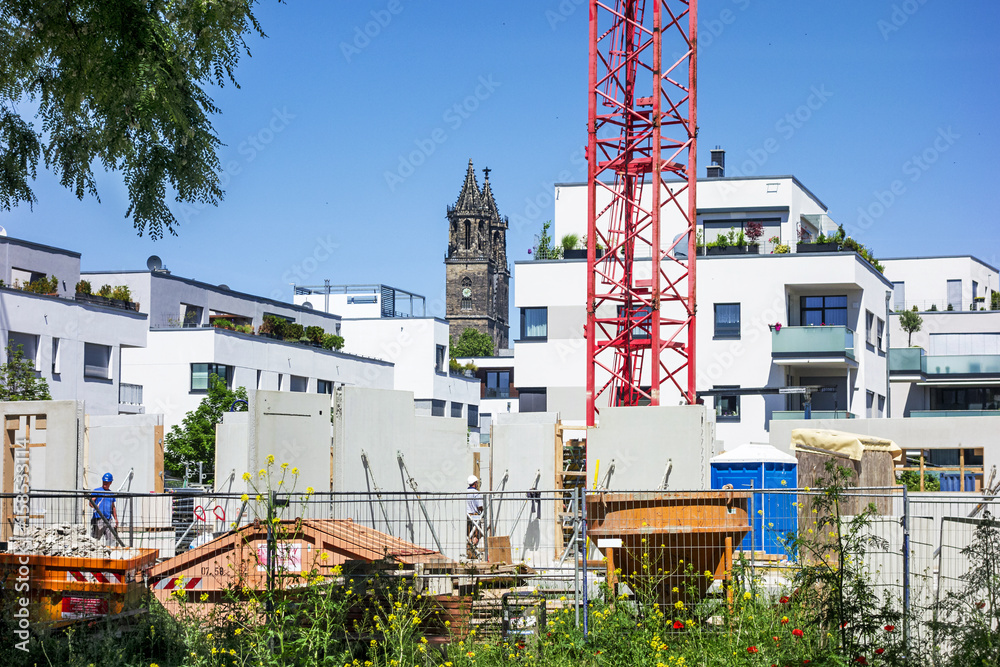 Baustelle Elbbahnhof in Magdeburg