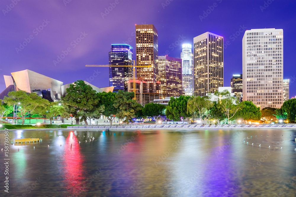 Los Angeles, California, USA downtown skyline.