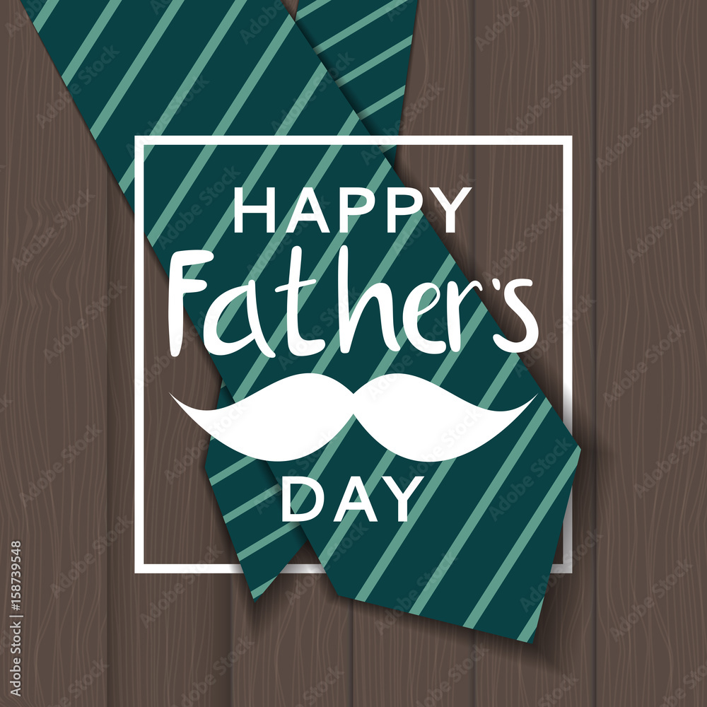 Fathers Day Background. Best Dad Vector Illustration