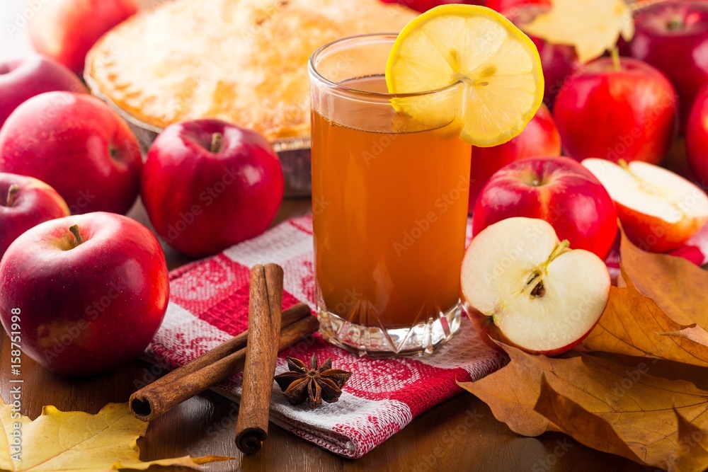 Hot apple cider.