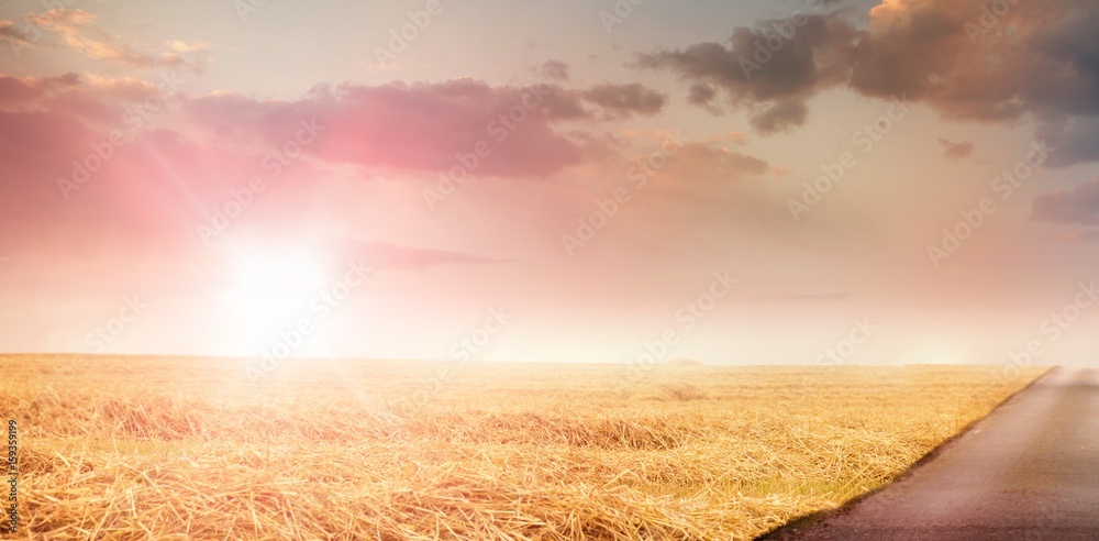 Composite image of low angle view of cloudscape in sky