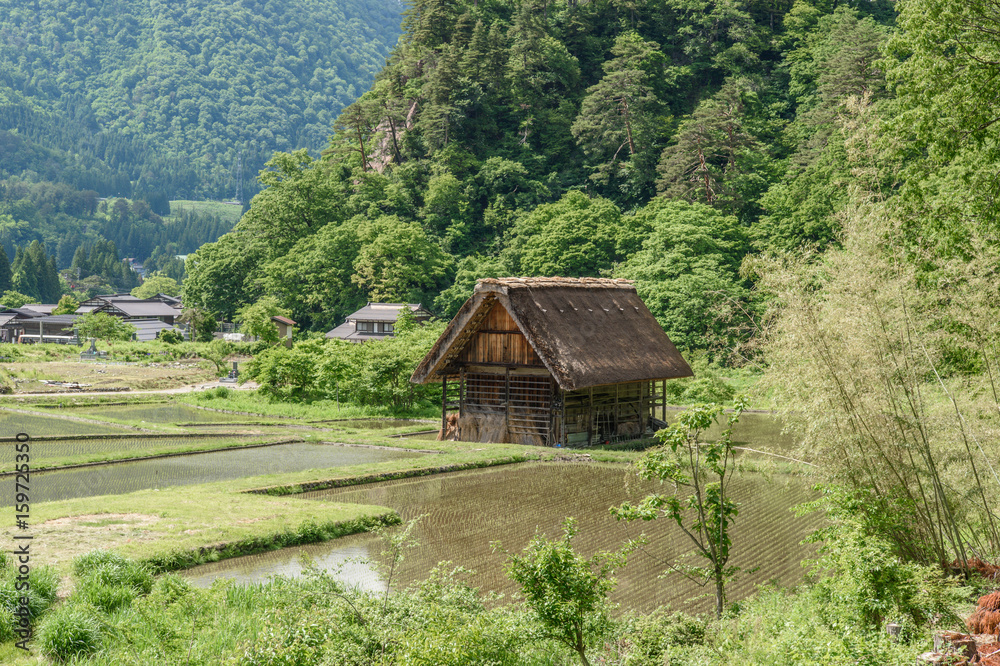 白川道历史村。白川道是日本联合国教科文组织世界遗产所在地之一