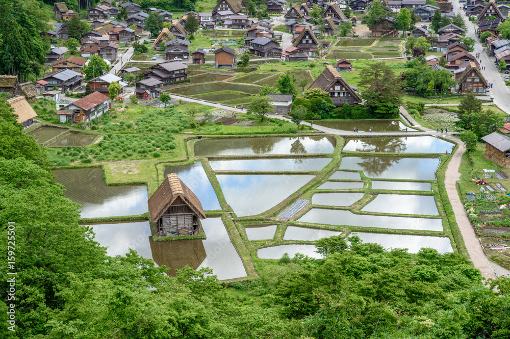 白川道历史村。白川道是日本联合国教科文组织世界遗产所在地之一