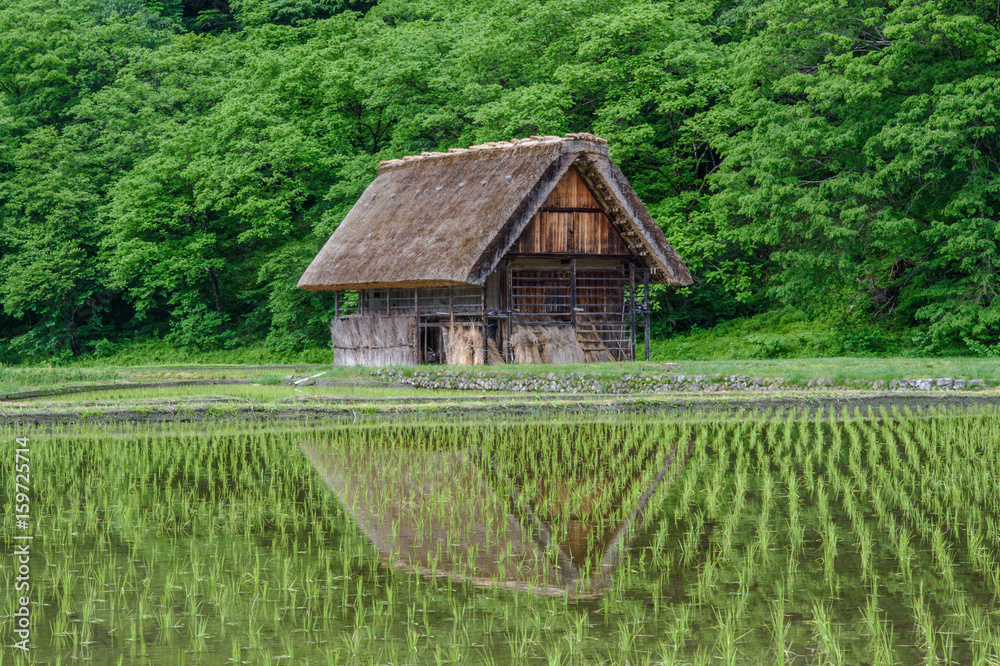 白川道历史村。白川道是日本联合国教科文组织世界遗产所在地之一