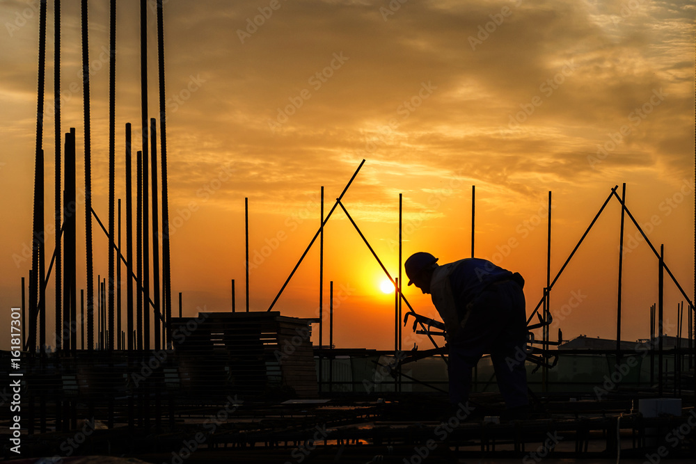 construction worker on construction site