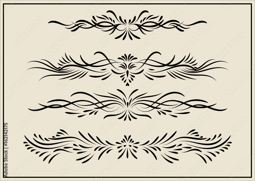 Vintage border label vector illustration.