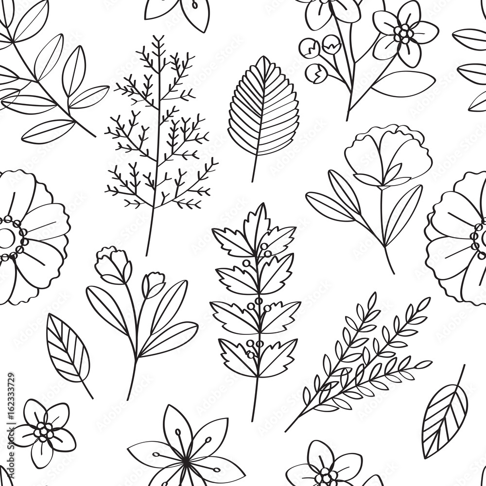 Floral Vector Pattern Design Illustration