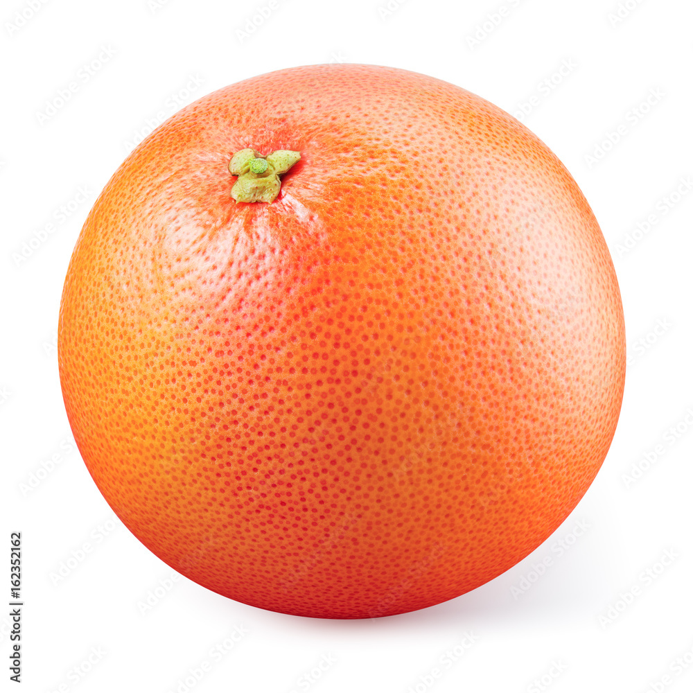 Grapefruit isolated. Grapefruit on white background. With clipping path. Full depth of field.