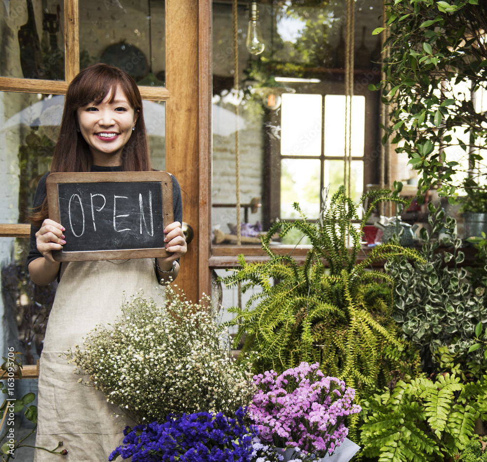 花店商店花店植物花束盛开