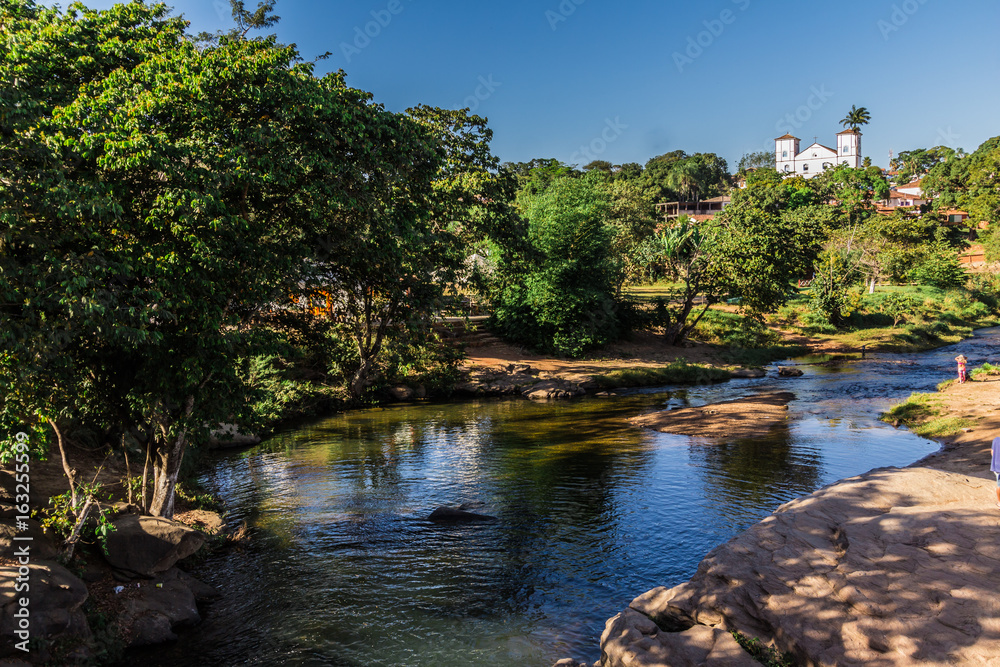 Pirenopolis, Brazil - July 2, 2017: Pirenopolis Street