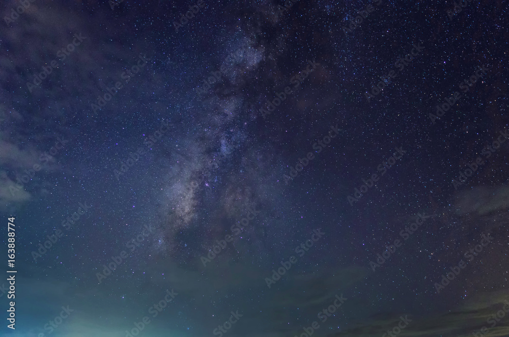 Milky Way in the sky in Thailand.