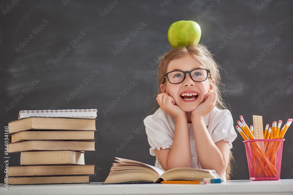 Child is learning to read