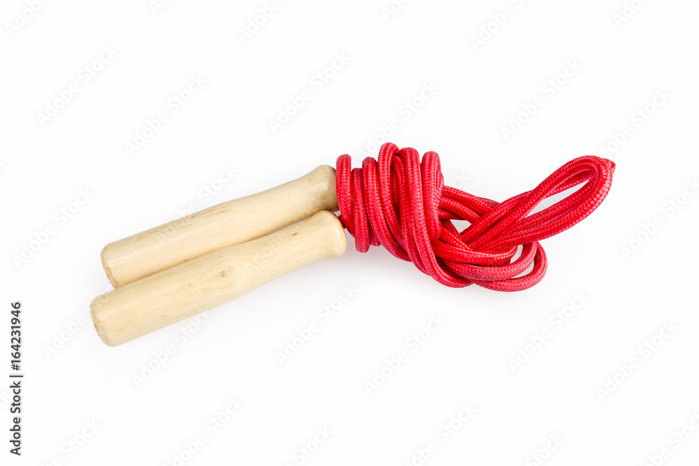 red rope skipping