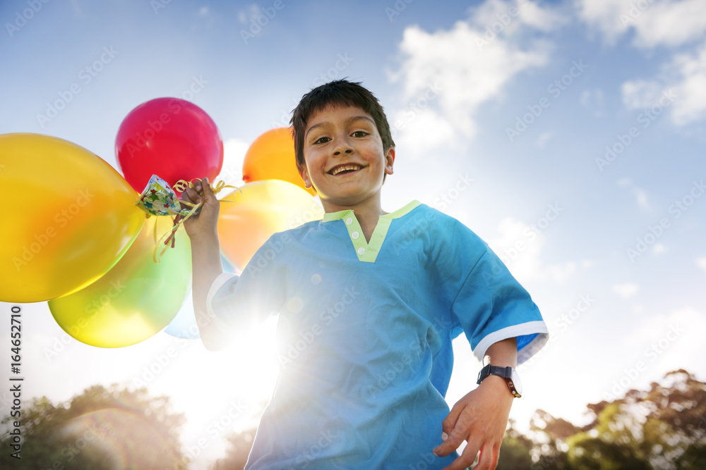 Balloon Activity Playing Recreation Funny Child Concept