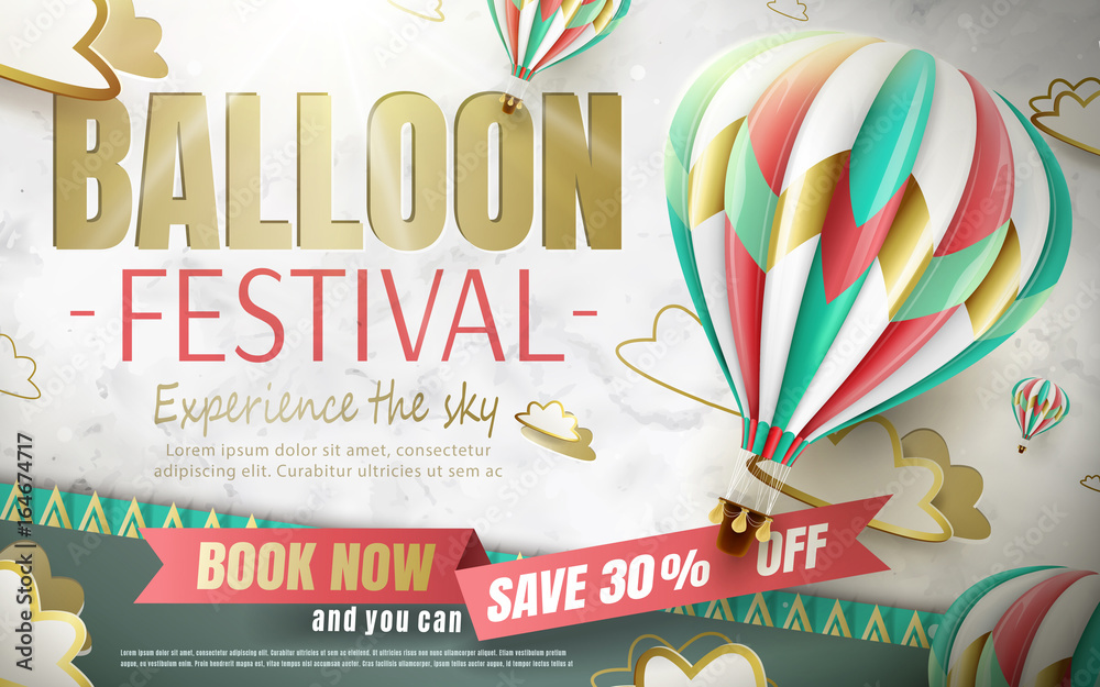 Balloon festival ads