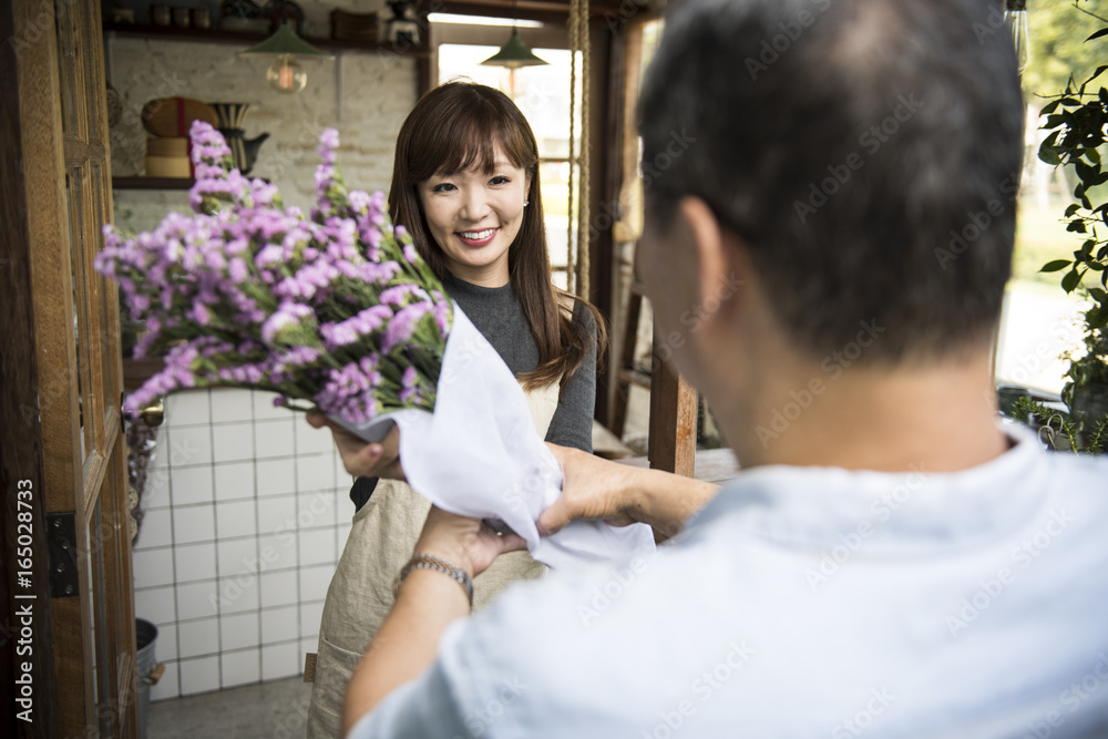 花店商店花店植物花束盛开