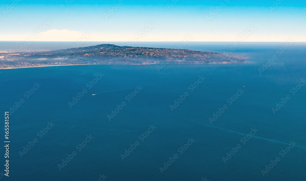 Aerial view of Rancho Palos Verdes, Los Angeles, CA