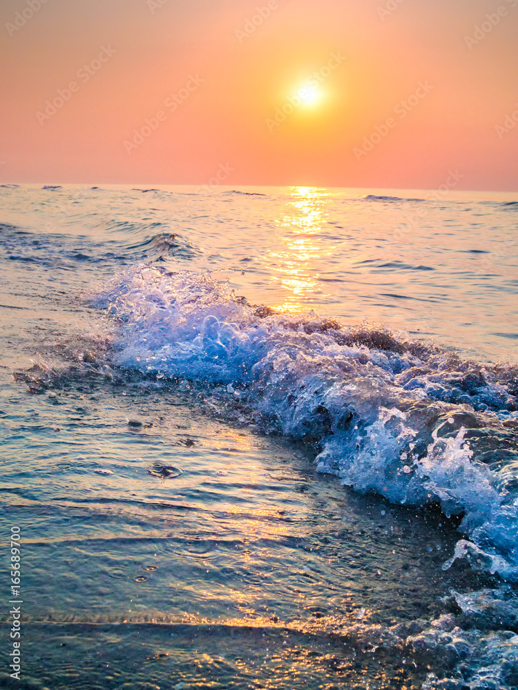 Sunrise. Beautiful sunrise Black sea. Gold sea sunrise. Picture Sea sunrise. Sea sunrise background.