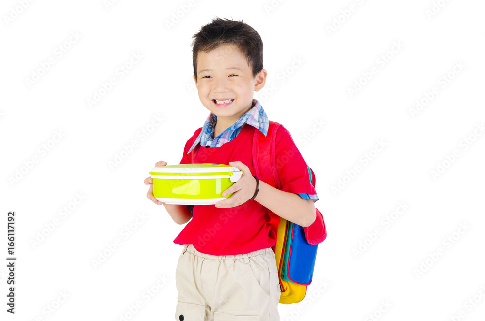 Asian preschool boy