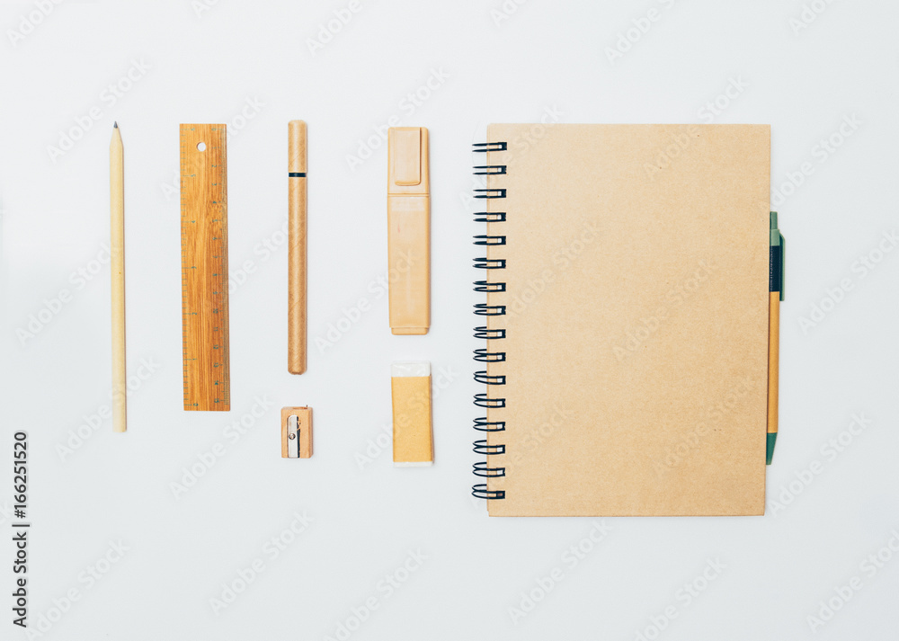 set of stationery.  Writing items for design cards and posters,, background. Retro design. Vintage s