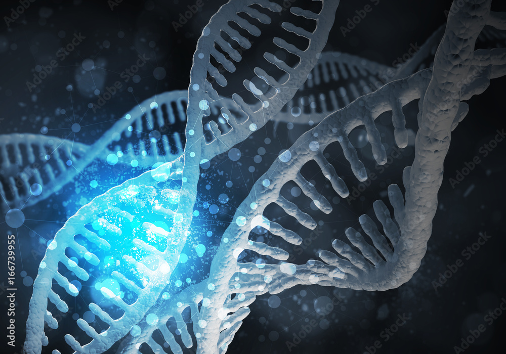 DNA molecules background