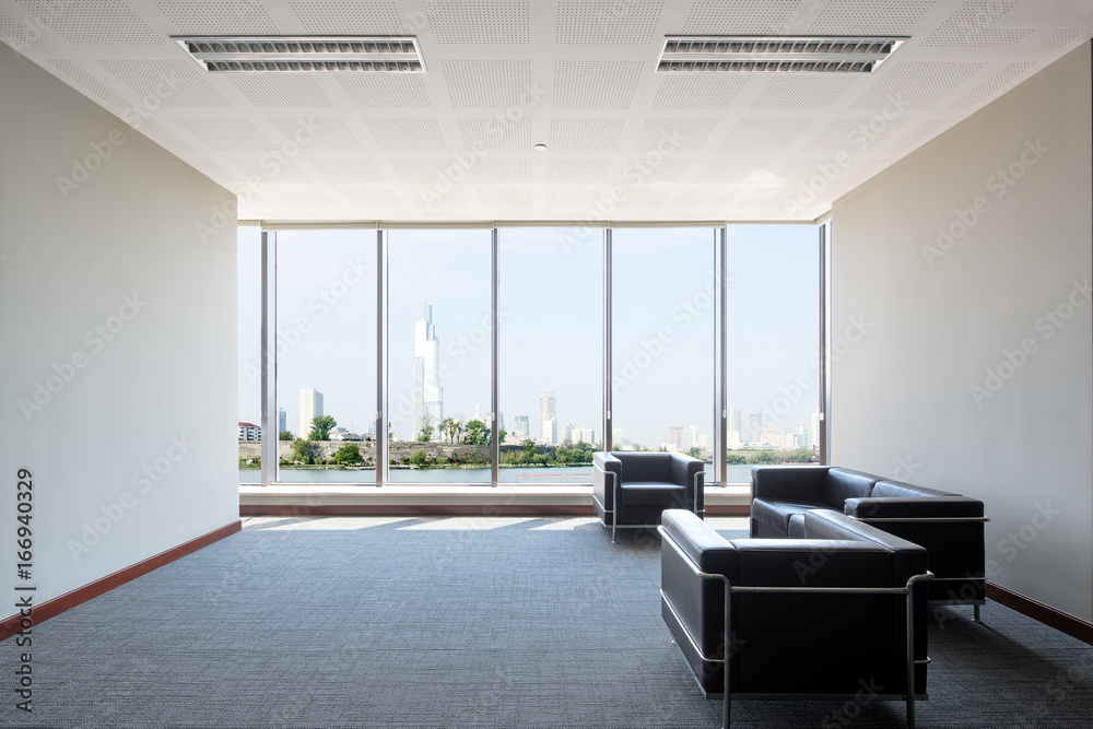 interior of modern lobby