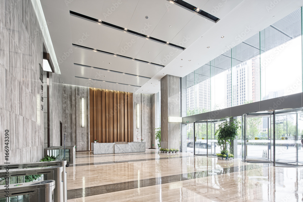 interior of modern entrance hall